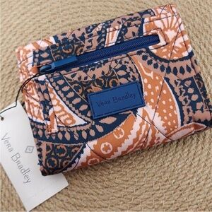 Vera Bradley Fern Paisley mini trifold wallet